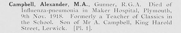 Campbell A Gnr Royal Garrison Artillery Photo Available Plate 1