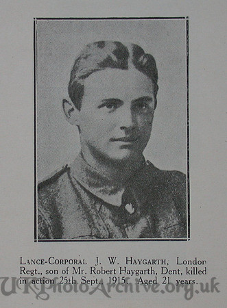 Haygarth J W LCpl 7th London Regt Craven Roll Of Honour