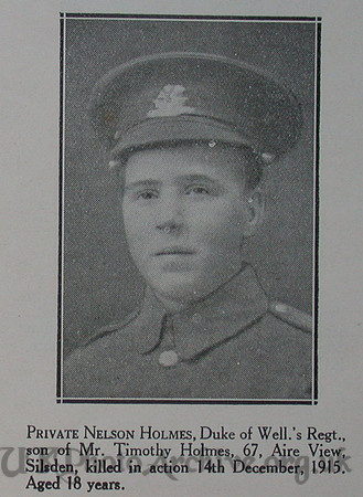 Holmes N Pte 6th West Riding Regt Craven Roll Of Honour