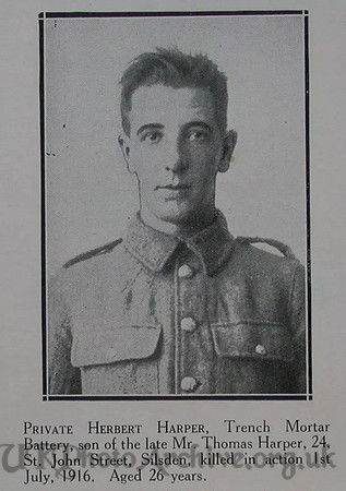 Harper H Pte 2nd West Riding Regt Craven Roll Of Honour