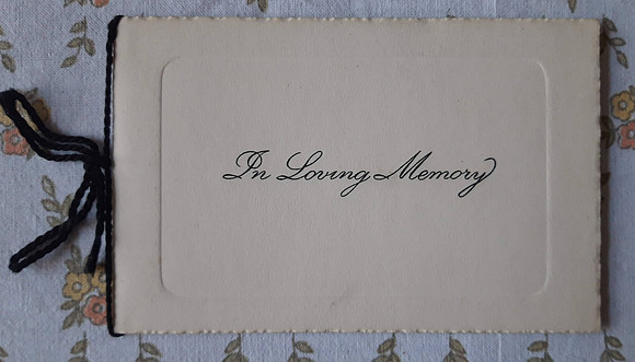 Memorial Card John William Herbert Died 1961 Lambeth Cemetery