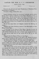 Chichester R C F Captain The Hon Attached Serbian Army Obit