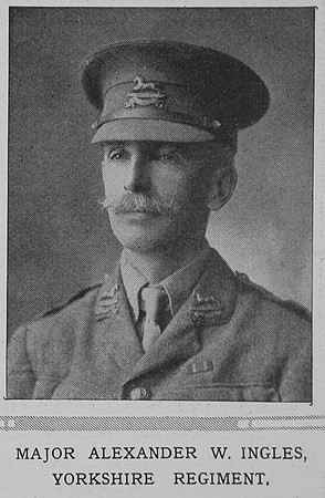 Ingles A W Major West Yorkshire Regiment The Illustrated London News 10th Oct 1914