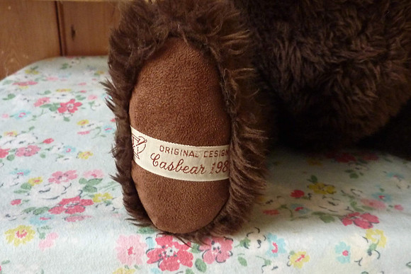1980s Jointed Casbear Teddy Bear Label