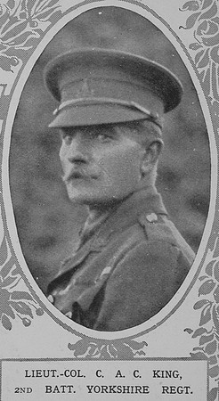 King C A C Lt Col 2nd Yorkshire Regiment The Illustrated London News 21st Nov 1914