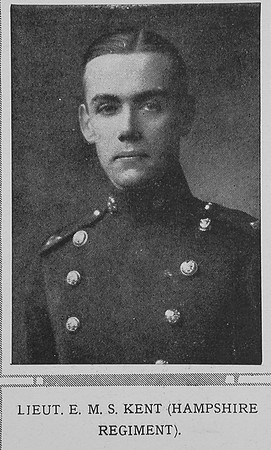 Kent E M S Lt Hampshire Regiment The Illustrated London News 5th Sep 1914