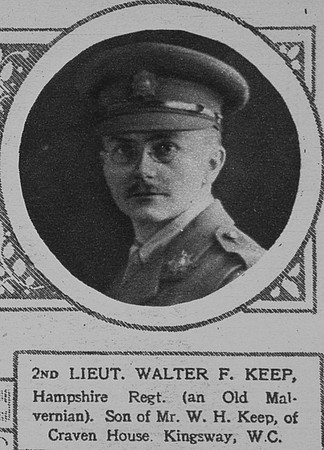 Keep W F 2nd Lt 15th Hampshire Regiment The Illustrated London News 14th Jul 1917