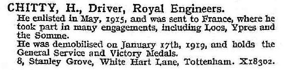 Chitty H Dvr Royal Engineers