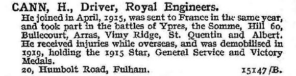 Cann H Dvr Royal Engineers