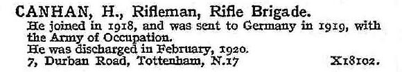 Canhan H Rfn Rifle Brigade