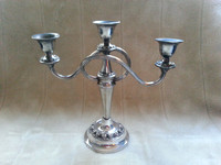 Vintage Ianthe Silver Plated Candelabra