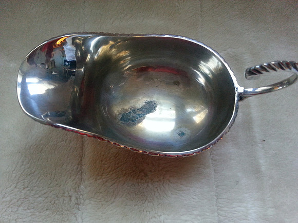 Vintage Silver Plated Sauce Gravy Boat
