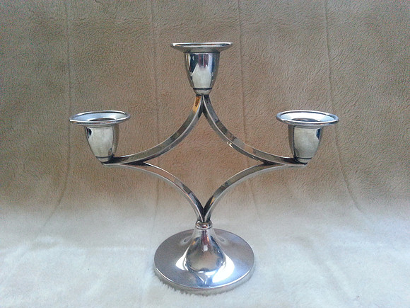 Vintage Art Deco Design Ianthe Silver Plated Candelabra