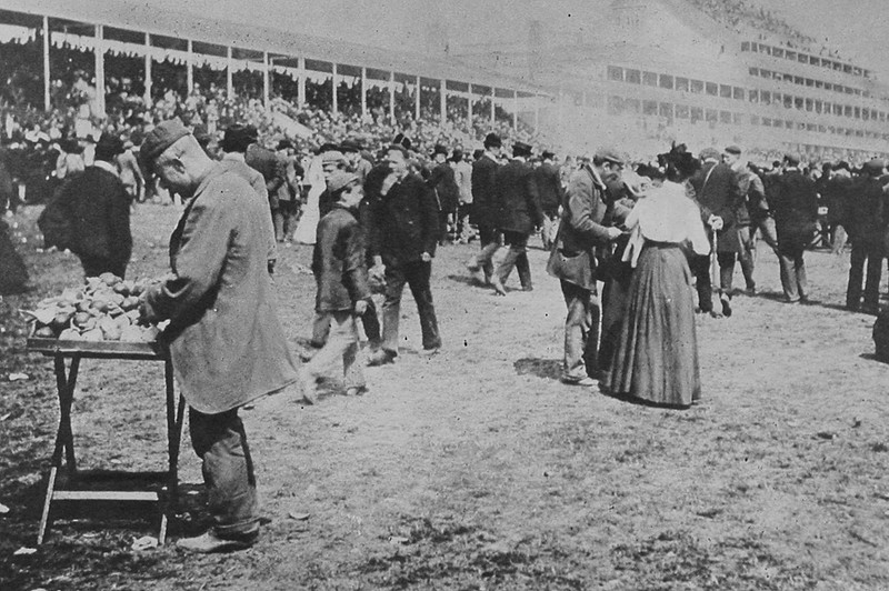 A Scene At Epsom Derby c.1910