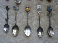 Vintage Silver Plated Souvenir Spoons