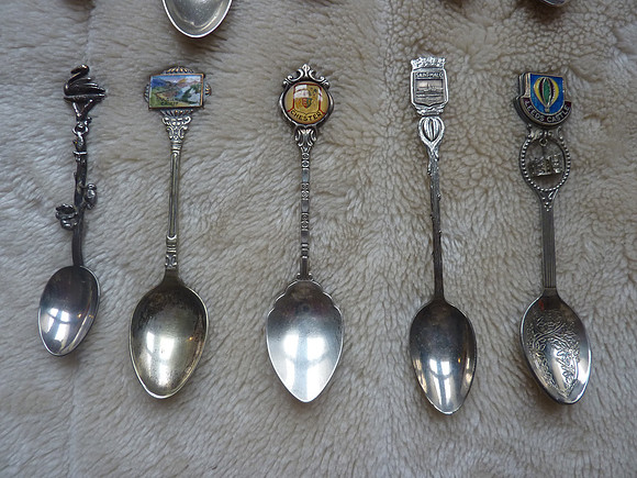 Vintage Silver Plated Souvenir Spoons