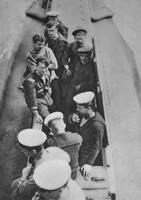 A British Submarine Crew On Deck To Get Fresh Air