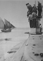 Patrolling For Petrol Carrying Enemy Craft A British Submaine