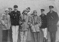 Officers Of The Dreadnought Wearing Winter Kit For Active Service