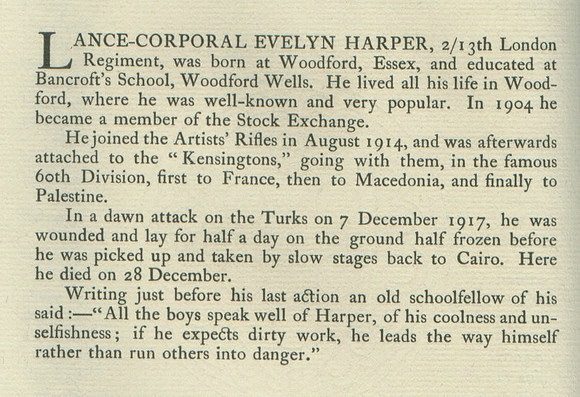 Harper E LCpl Obit