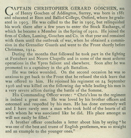 Goschen C G Captain Obit