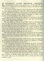 Chinnery H B Lt Obit