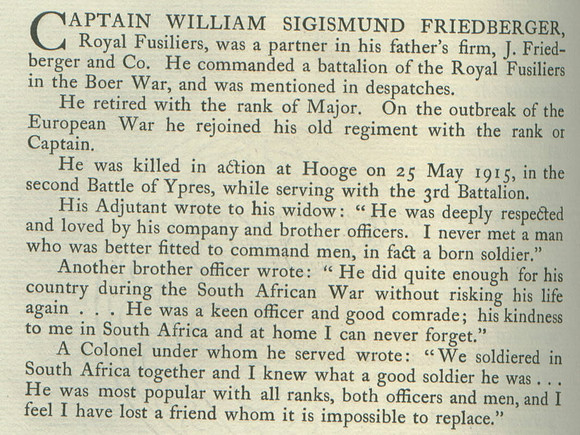 Friedberger W S Captain Obit