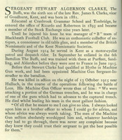 Clarke S A Sergt Obit