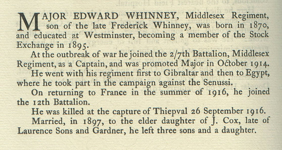 Whinney E Major Obit