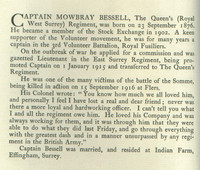 Bessell M Captain Obit