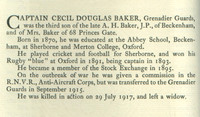 Baker C D Captain Obit