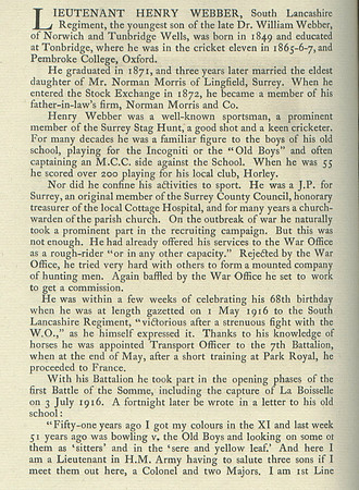 Webber H Lt Obit1