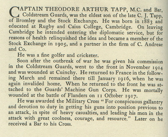 Tapp T A Captain Obit