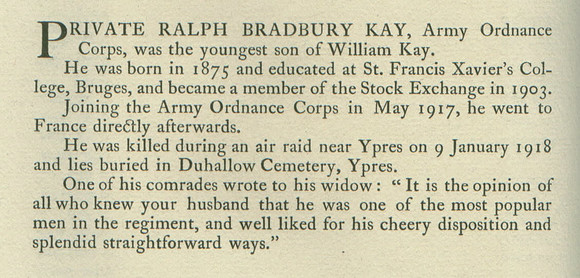 Kay R B Pte Obit
