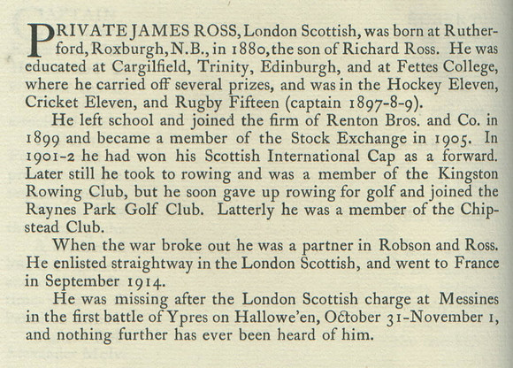 Ross J Pte Obit
