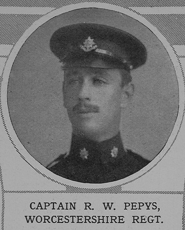 Pepys R W Captain Worcestershire Regiment The Illustrated London News 24th Oct 1914
