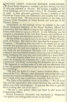 Alexander G R 2nd Lt Obituary