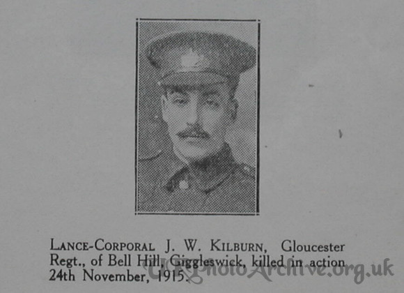 Kilburn J W LCpl 6th Gloucs Regt Craven Roll Of Honour