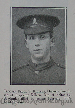Killeen R V Tpr 3rd Dragoon Guards Craven Roll Of Honour