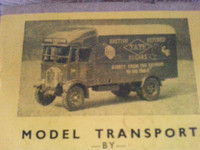 Vintage Model Transport Kit By Eames Of Reading 1934 Albion 2 Ton Motor Lorry