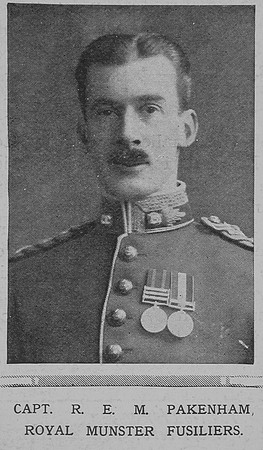 Pakenham R E M Captain Royal Munster Fusiliers The Illustrated London News 6th Feb 1915