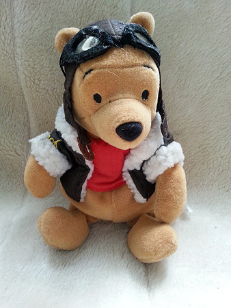 Walt Disney Company Pilot Pooh Beanie Bear