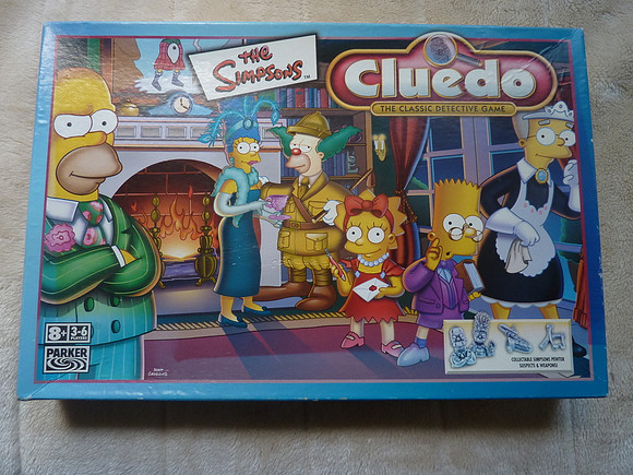 Simpson's Cluedo Game Replacement/Spare Parts Cards