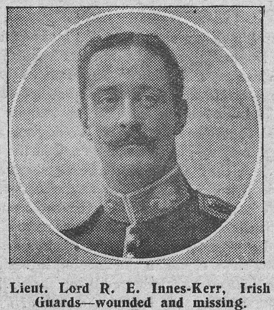 Innes-Kerr R E Lt Lord Irish Guards The Graphic 11th Sep 1914