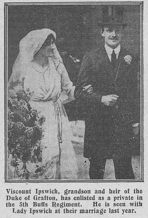 Ipswich W H A Pte Viscount 5th East Kent Regiment Lt Royal Flying Corps The Graphic 9th Sep 1914