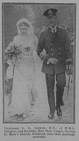 Ingham L G Lt HMS Glasgow Royal Navy Graphic 17th Feb 1916
