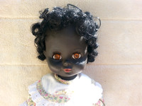 Vintage Burbank 17 Inch Black Doll