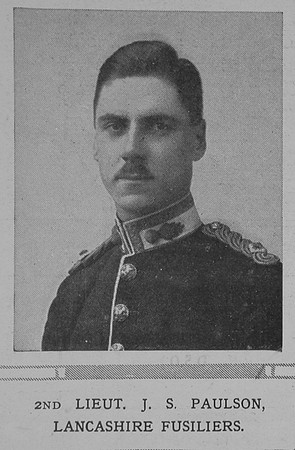 Paulson J S 2nd Lt Lancashire Fusiliers The Illustrated London News 31st Oct 1914