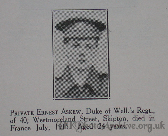 Askew E Pte 6th West Riding Regiment