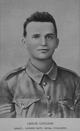 Coulson L Sergt 7522 2nd London Regiment (Royal Fusiliers) Attd 12th London Regiment (The Rangers) For Remembrance - Soldier Poets Who Have Fallen In The War